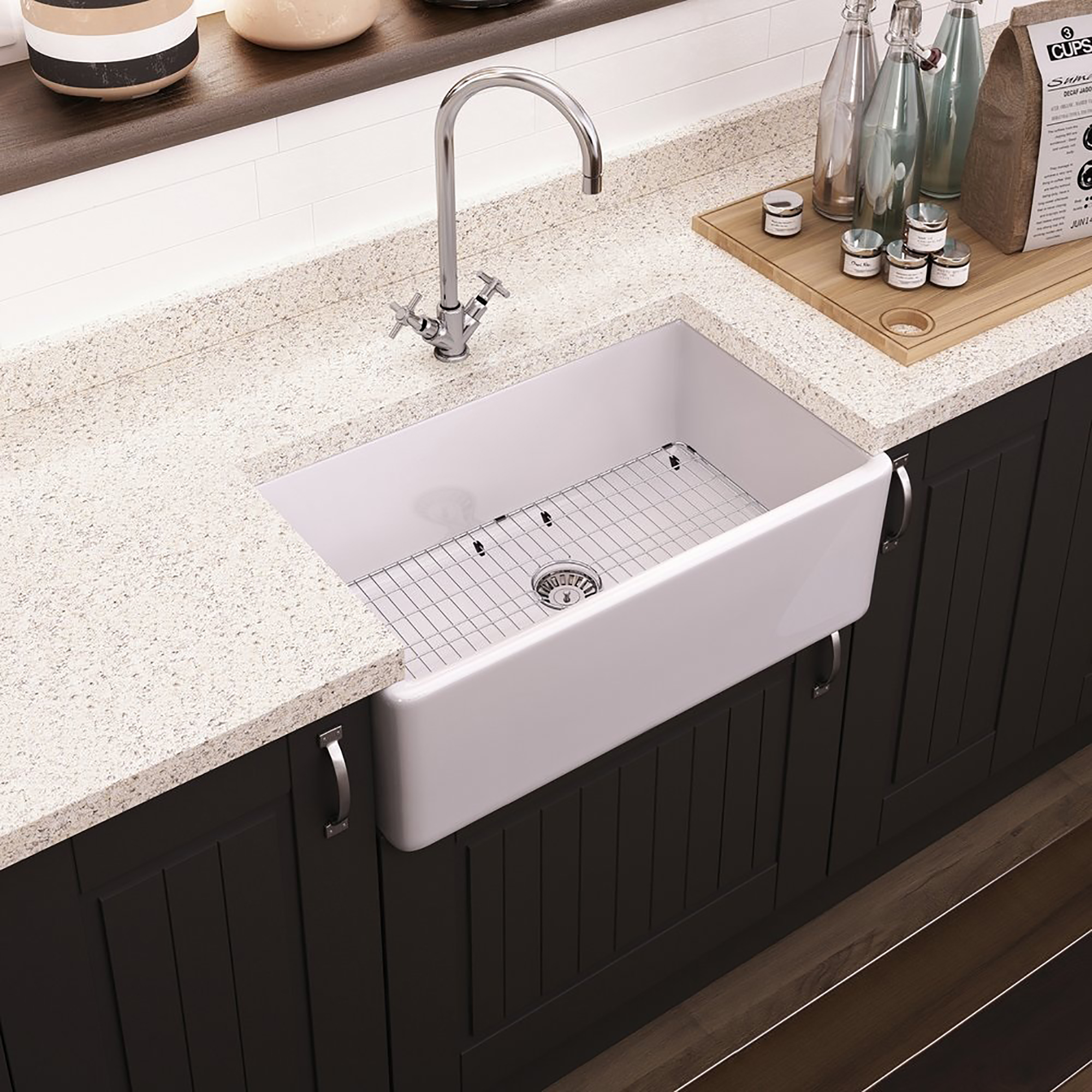 Valquest fireclay farmhouse sink