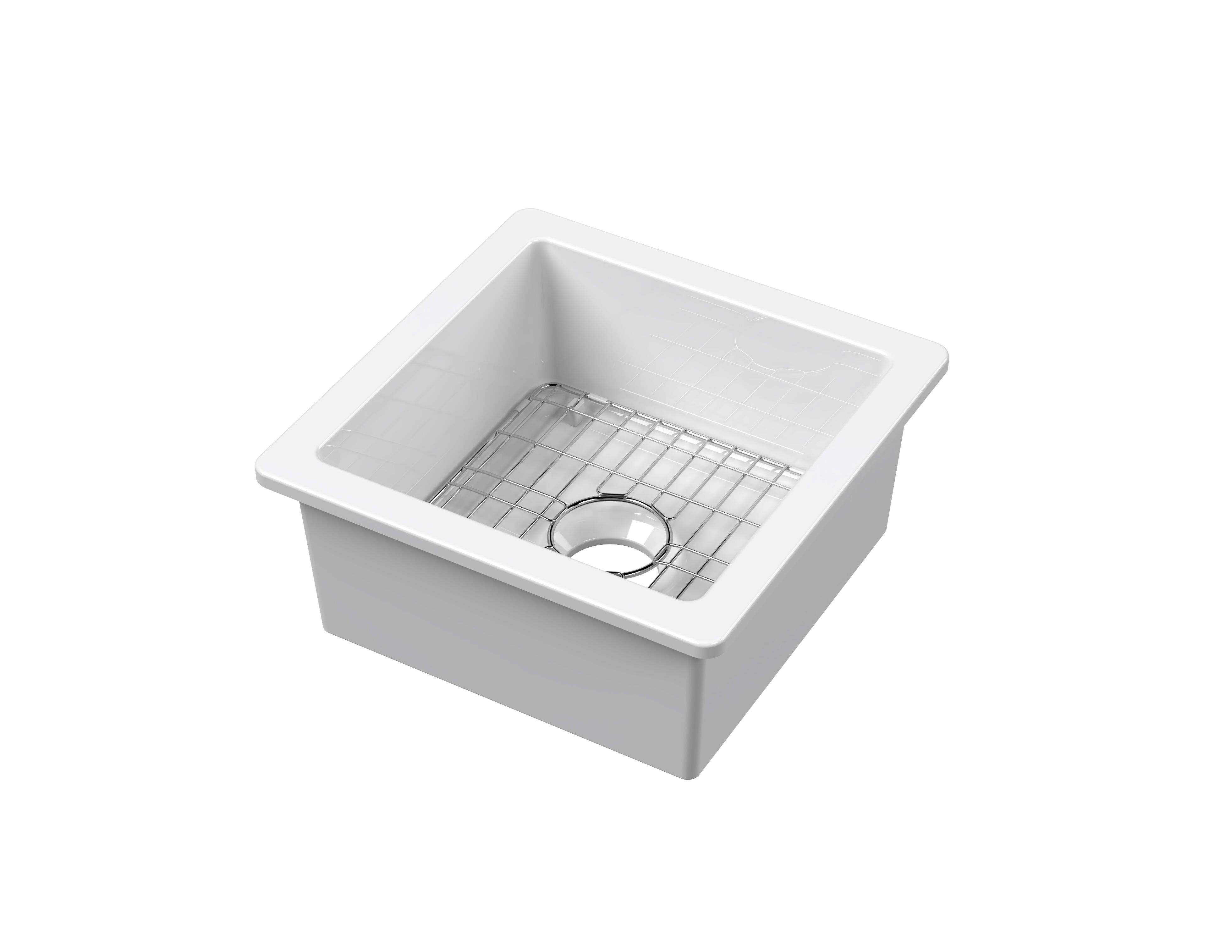 Valquest 18" Undermount Fireclay Single Bowl Kitchen Sink
