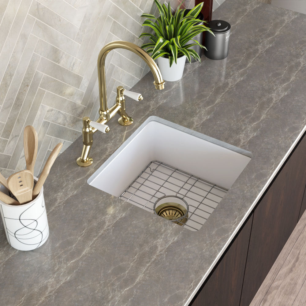Valquest 18" Undermount Fireclay Single Bowl Kitchen Sink