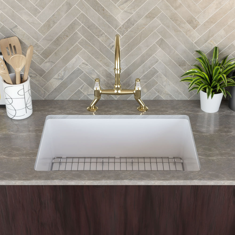 Valquest 28" Undermount Fireclay Single Bowl Kitchen Sink