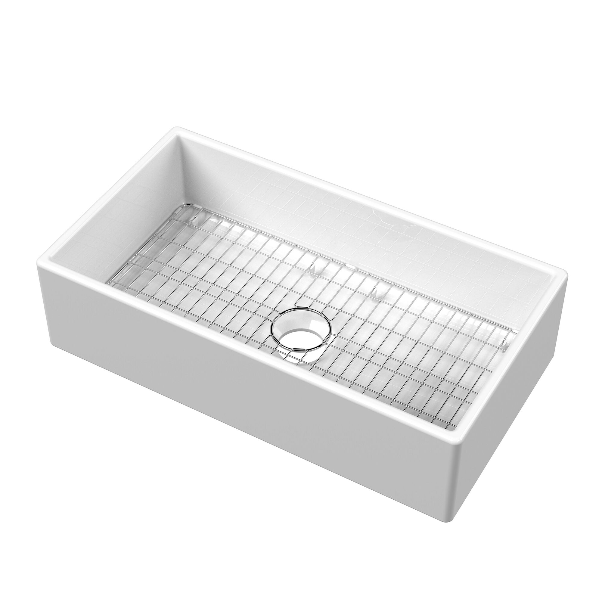 Valquest 33" Apron Front Fireclay Single Bowl Kitchen Sink